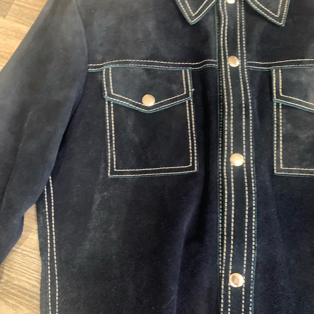 Real leather bottom down shirt or jacket